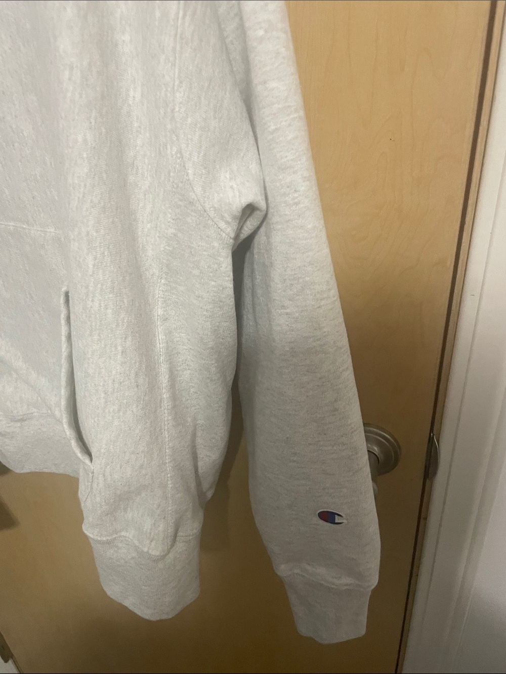 Champion Men’s/Unisex Light Gray Reverse Weave Pullover Hoodie L - Picture 7 of 12